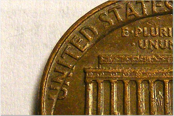 1966-Lincoln-Cent-Incomplete-Clip-?